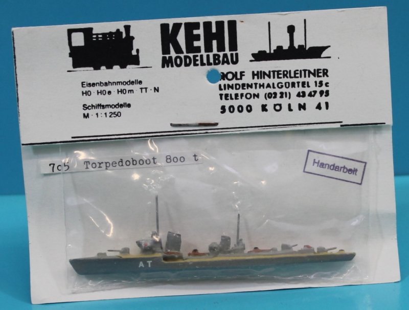Torpedoboat 800 to  Raubvogel-Klasse "AT" (1 p.) GER 1927 Kehi KE 705